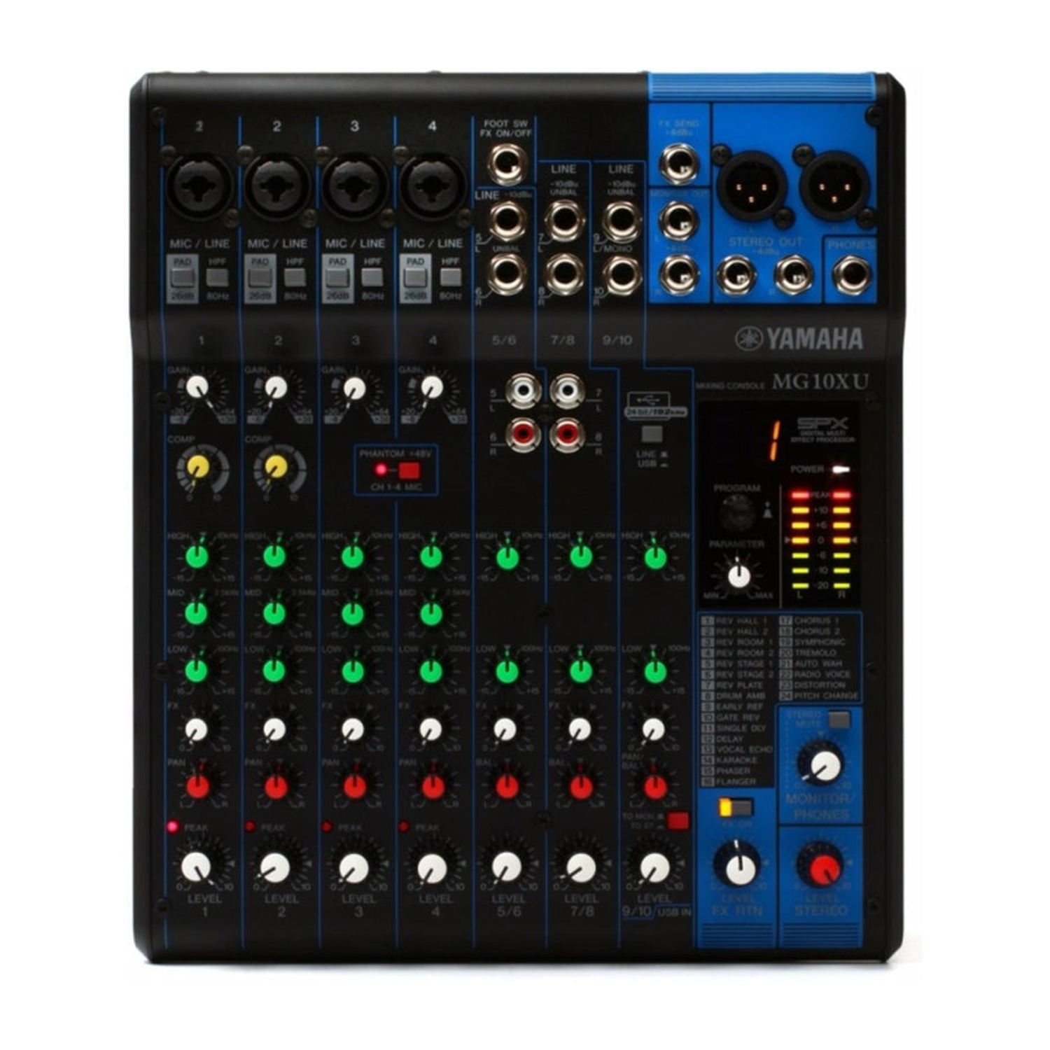 Yamaha MG10XU 10-channel Mixer with USB and FX