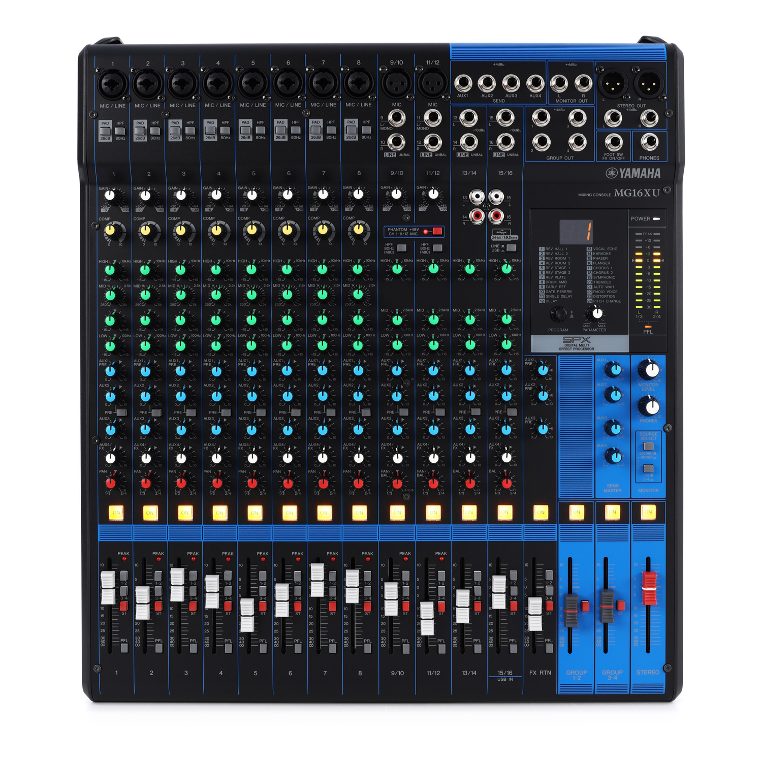 Yamaha MG16XU 16-channel Mixer with USB and FX