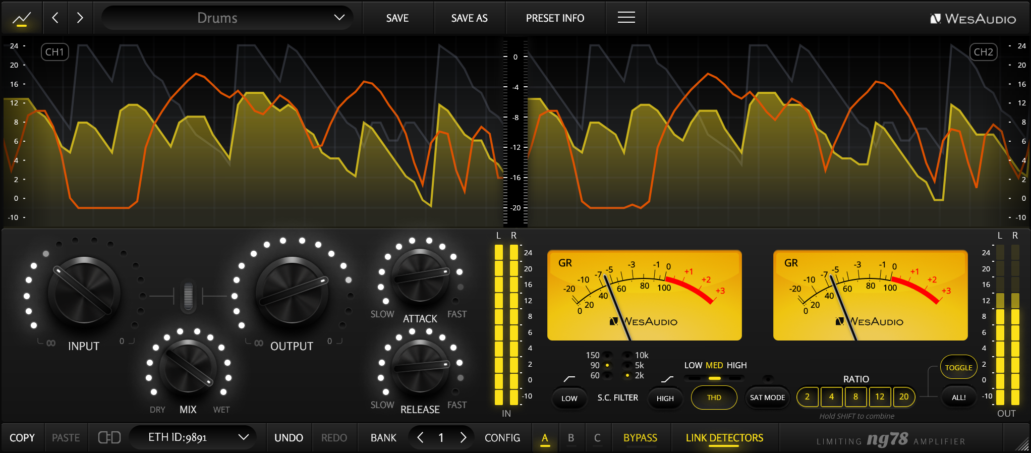 WesAudio - ng78 Stereo FET Compressor with Digital Recall