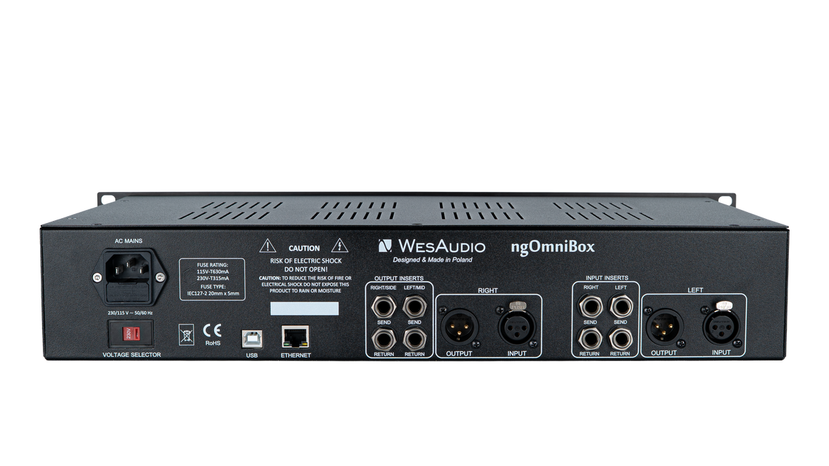 WesAudio ngOmniBox Analog Mix & Master Processor with Digital Recall