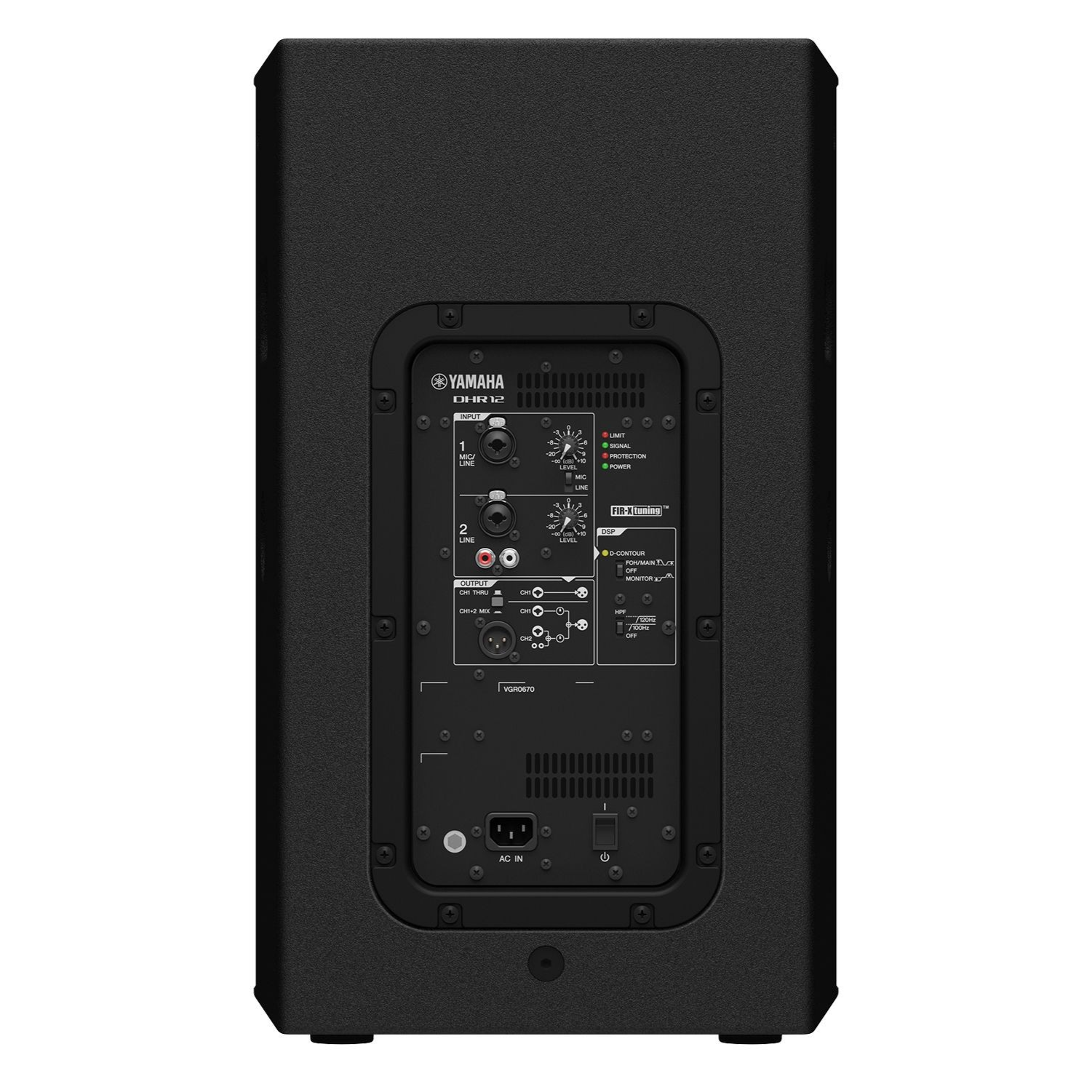 Yamaha - DHR12 1,000-watt 12-inch Powered Loudspeaker