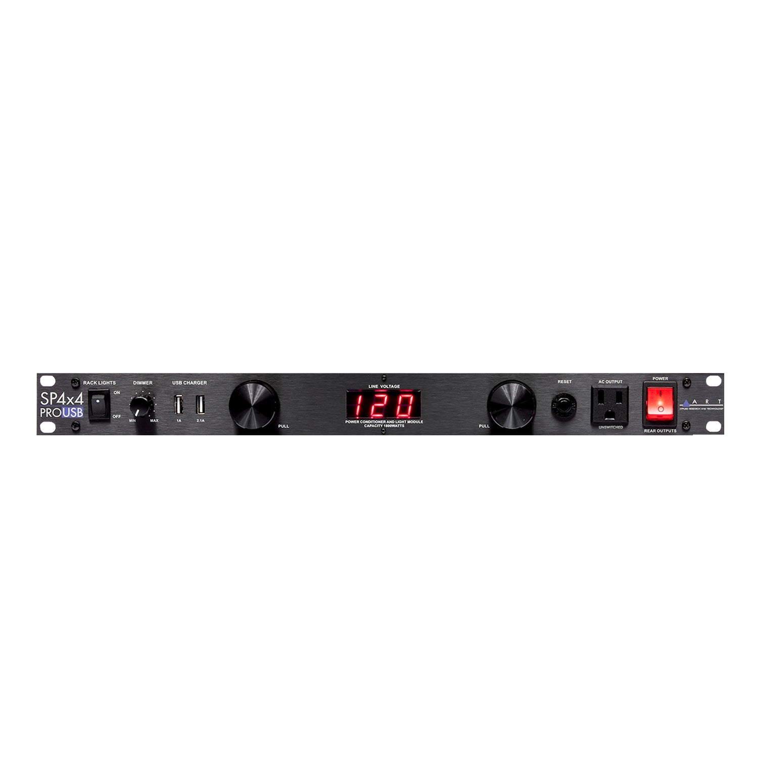 ART SP 4x4 PRO USB LED Metered Rackmount Power Distribution System