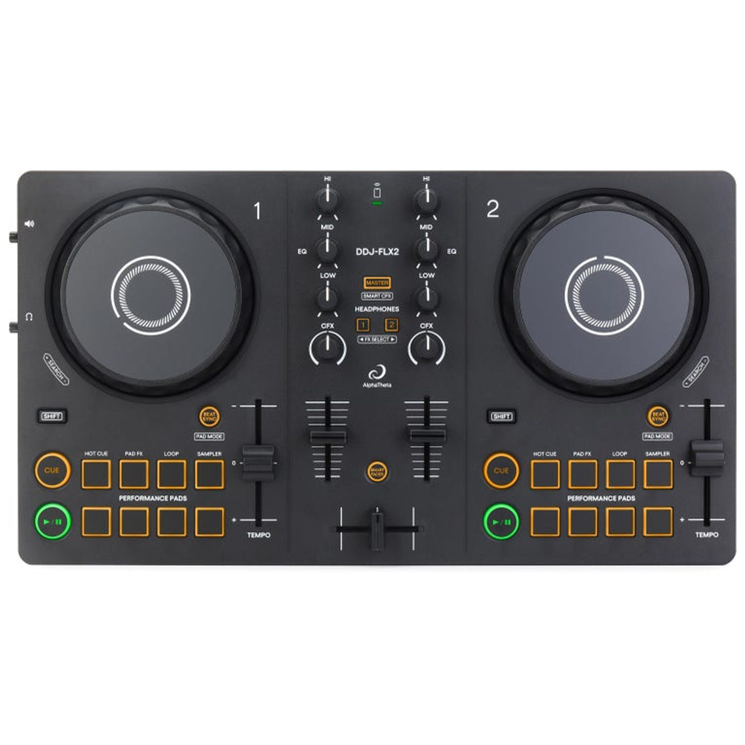 Dj Mixer AlphaTheta DDJ-FLX2, DM-40D & HDJ-CUE1 | Pioneer DJ
