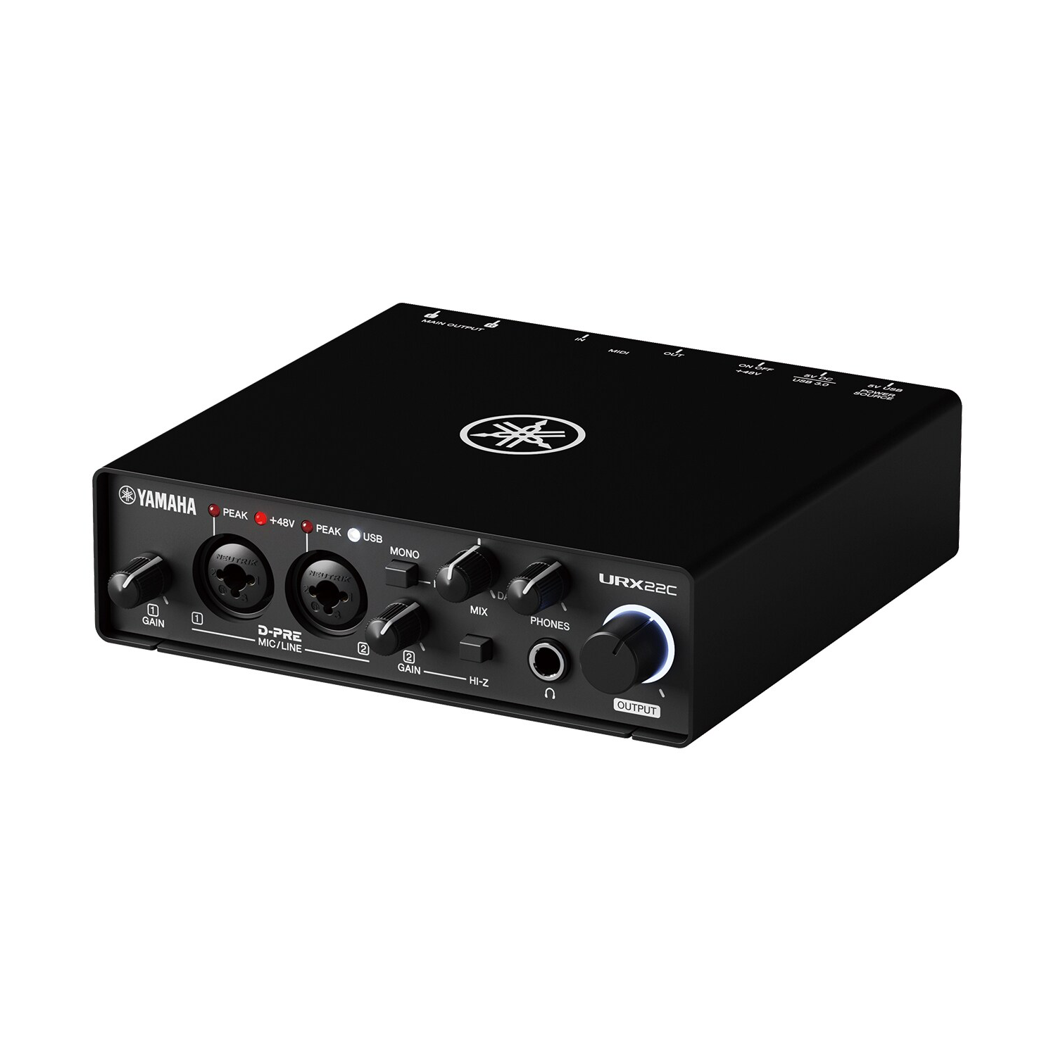 Yamaha - URX22C 2-in/2-out USB-C Audio/MIDI Interface