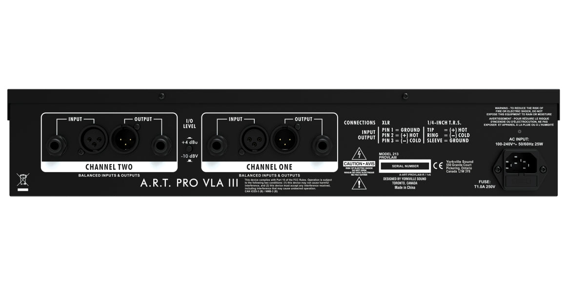 ART Pro VLA III Compressor | Dual-Channel Tube Optical Compressor