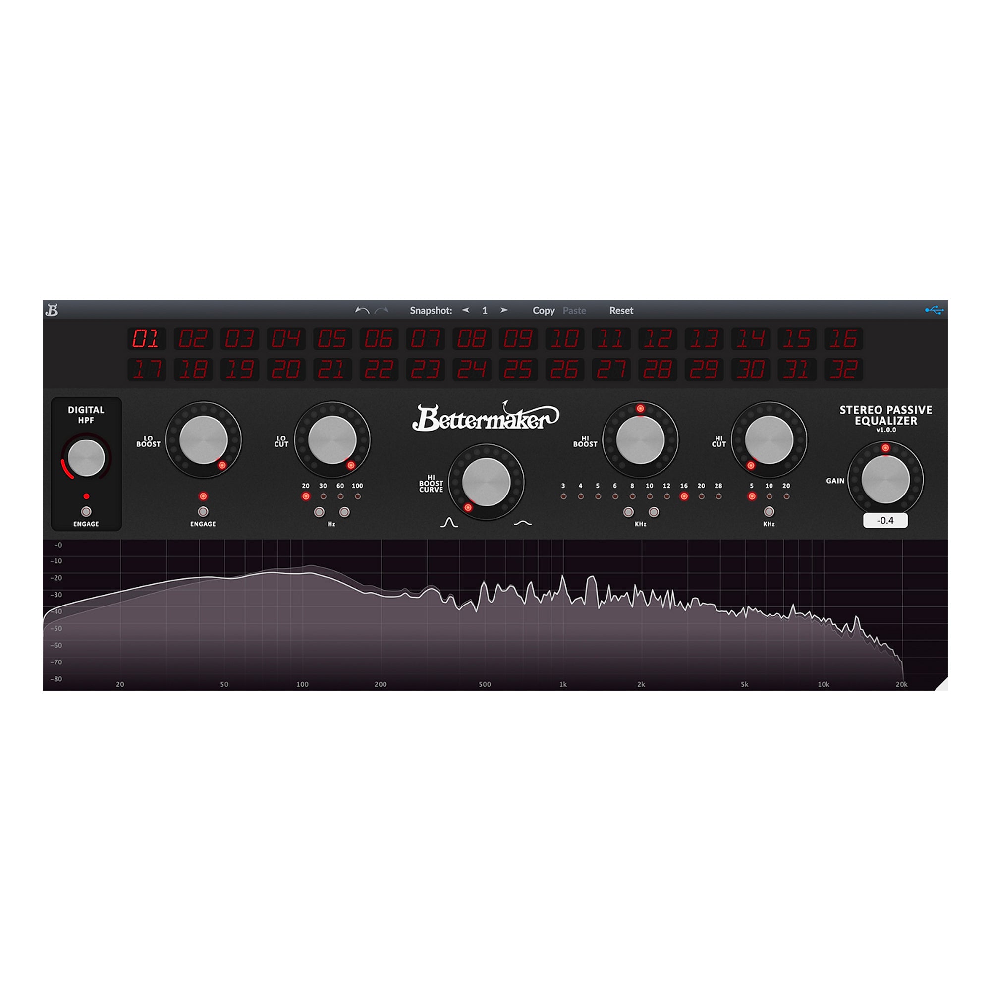 Bettermaker Stereo Passive Equalizer with Plug-in Control