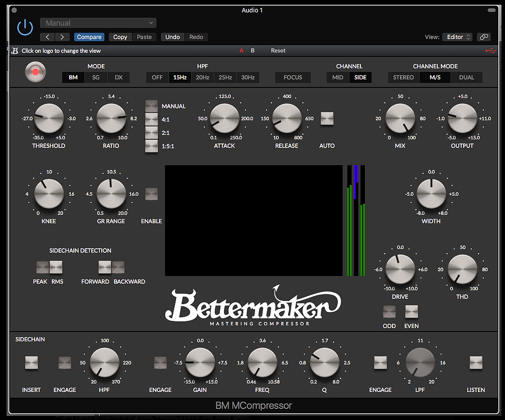 Bettermaker Mastering Compressor with Plug-in Control